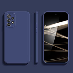 Samsung Galaxy A32 4G用360度 フルカバー極薄ソフトケース シリコンケース 耐衝撃 全面保護 バンパー S05 サムスン ネイビー