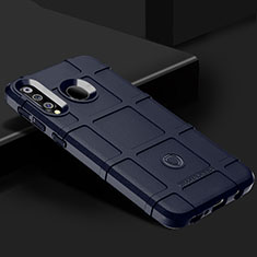 Samsung Galaxy A40s用360度 フルカバー極薄ソフトケース シリコンケース 耐衝撃 全面保護 バンパー J02S サムスン ネイビー