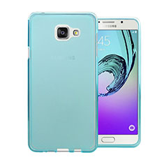 Samsung Galaxy A5 (2016) SM-A510F用極薄ソフトケース シリコンケース 耐衝撃 全面保護 クリア透明 サムスン ネイビー