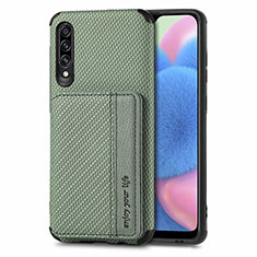 Samsung Galaxy A50用極薄ソフトケース シリコンケース 耐衝撃 全面保護 マグネット式 バンパー S01D サムスン グリーン