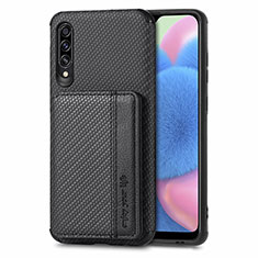 Samsung Galaxy A50用極薄ソフトケース シリコンケース 耐衝撃 全面保護 マグネット式 バンパー S01D サムスン ブラック