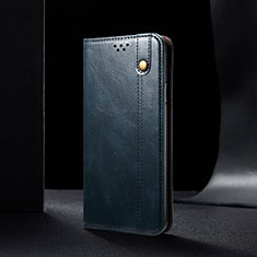Samsung Galaxy A52 4G用手帳型 レザーケース スタンド カバー B01S サムスン ネイビー