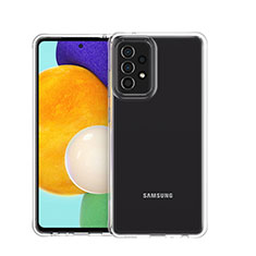 Samsung Galaxy A52 4G用極薄ソフトケース シリコンケース 耐衝撃 全面保護 クリア透明 カバー サムスン クリア