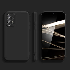 Samsung Galaxy A52 5G用360度 フルカバー極薄ソフトケース シリコンケース 耐衝撃 全面保護 バンパー S05 サムスン ブラック