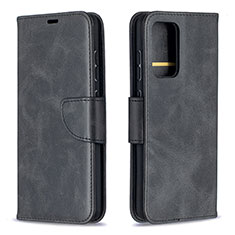 Samsung Galaxy A52s 5G用手帳型 レザーケース スタンド カバー B04F サムスン ブラック