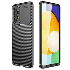 Samsung Galaxy A53 5G用シリコンケース ソフトタッチラバー ツイル カバー サムスン ブラック