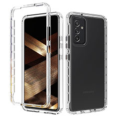 Samsung Galaxy A55 5G用前面と背面 360度 フルカバー 極薄ソフトケース シリコンケース 耐衝撃 全面保護 バンパー 透明 サムスン クリア