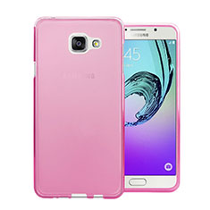 Samsung Galaxy A7 (2016) A7100用極薄ソフトケース シリコンケース 耐衝撃 全面保護 クリア透明 サムスン ピンク