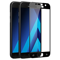 Samsung Galaxy A7 (2017) A720F用強化ガラス フル液晶保護フィルム F03 サムスン ブラック