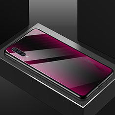 Samsung Galaxy A70S用ハイブリットバンパーケース プラスチック 鏡面 カバー T02 サムスン パープル