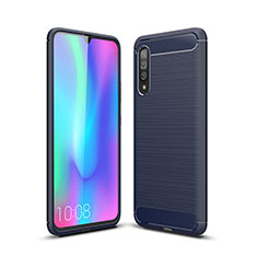 Samsung Galaxy A70S用シリコンケース ソフトタッチラバー ライン カバー C04 サムスン ネイビー