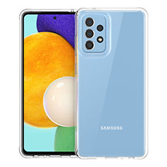 Samsung Galaxy A72 4G用極薄ソフトケース シリコンケース 耐衝撃 全面保護 クリア透明 T05 サムスン クリア