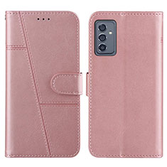 Samsung Galaxy A82 5G用手帳型 レザーケース スタンド カバー Y01X サムスン ローズゴールド