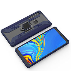 Samsung Galaxy A9 (2018) A920用ハイブリットバンパーケース プラスチック アンド指輪 マグネット式 S03 サムスン ネイビー