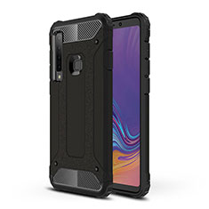 Samsung Galaxy A9 (2018) A920用ハイブリットバンパーケース プラスチック 兼シリコーン カバー WL1 サムスン ブラック