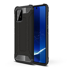 Samsung Galaxy A91用ハイブリットバンパーケース プラスチック 兼シリコーン カバー WL1 サムスン ブラック