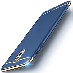 Samsung Galaxy C7 (2017)用ケース 高級感 手触り良い メタル兼プラスチック バンパー M01 サムスン ネイビー