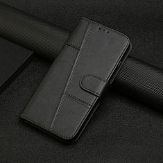Samsung Galaxy F02S SM-E025F用手帳型 レザーケース スタンド カバー Y04X サムスン ブラック