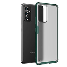 Samsung Galaxy F54 5G用ハイブリットバンパーケース クリア透明 プラスチック カバー サムスン グリーン