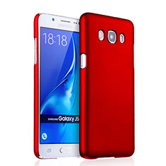 Samsung Galaxy J5 Duos (2016)用ハードケース プラスチック 質感もマット サムスン レッド