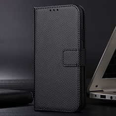 Samsung Galaxy M02s用手帳型 レザーケース スタンド カバー BY1 サムスン ブラック