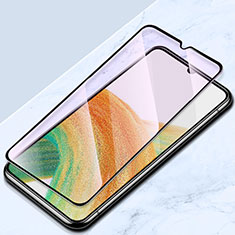 Samsung Galaxy M10用強化ガラス フル液晶保護フィルム アンチグレア ブルーライト サムスン ブラック