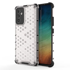 Samsung Galaxy M14 5G用360度 フルカバー ハイブリットバンパーケース クリア透明 プラスチック カバー AM1 サムスン ホワイト