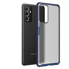 Samsung Galaxy M14 5G用ハイブリットバンパーケース クリア透明 プラスチック カバー サムスン ネイビー