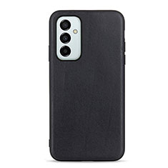 Samsung Galaxy M23 5G用ケース 高級感 手触り良いレザー柄 B01H サムスン ブラック