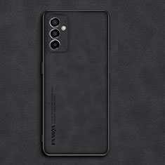 Samsung Galaxy M23 5G用ケース 高級感 手触り良いレザー柄 S01 サムスン ブラック