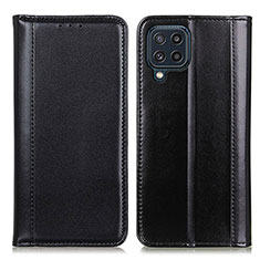 Samsung Galaxy M32 4G用手帳型 レザーケース スタンド カバー M05L サムスン ブラック