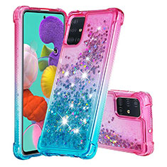 Samsung Galaxy M40S用シリコンケース ソフトタッチラバー ブリンブリン カバー S02 サムスン ピンク