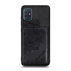 Samsung Galaxy M40S用極薄ソフトケース シリコンケース 耐衝撃 全面保護 マグネット式 バンパー S03D サムスン ブラック