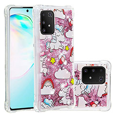 Samsung Galaxy M80S用シリコンケース ソフトタッチラバー ブリンブリン カバー S01 サムスン レッド