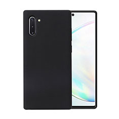 Samsung Galaxy Note 10用360度 フルカバー極薄ソフトケース シリコンケース 耐衝撃 全面保護 バンパー C02 サムスン ブラック