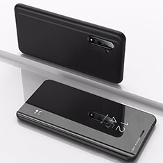 Samsung Galaxy Note 10用手帳型 レザーケース スタンド 鏡面 カバー サムスン ブラック