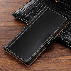 Samsung Galaxy Note 10用手帳型 レザーケース スタンド カバー P01 サムスン ブラック