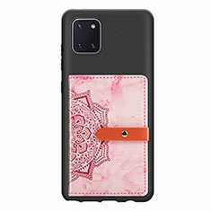 Samsung Galaxy Note 10 Lite用極薄ソフトケース シリコンケース 耐衝撃 全面保護 マグネット式 バンパー S05D サムスン ピンク