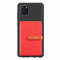 Samsung Galaxy Note 10 Lite用極薄ソフトケース シリコンケース 耐衝撃 全面保護 マグネット式 バンパー S10D サムスン レッド