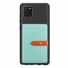 Samsung Galaxy Note 10 Lite用極薄ソフトケース シリコンケース 耐衝撃 全面保護 マグネット式 バンパー S10D サムスン グリーン