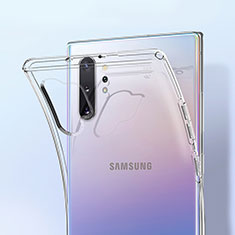 Samsung Galaxy Note 10 Plus用極薄ソフトケース シリコンケース 耐衝撃 全面保護 クリア透明 K01 サムスン クリア