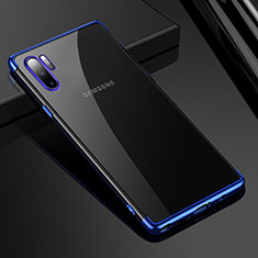 Samsung Galaxy Note 10 Plus用極薄ソフトケース シリコンケース 耐衝撃 全面保護 クリア透明 H02 サムスン ネイビー