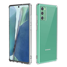 Samsung Galaxy Note 20 5G用極薄ソフトケース シリコンケース 耐衝撃 全面保護 クリア透明 カバー サムスン クリア