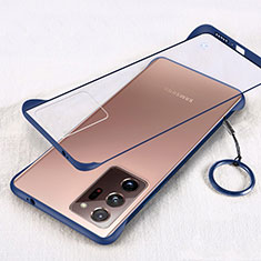 Samsung Galaxy Note 20 Ultra 5G用ハードカバー クリスタル クリア透明 S01 サムスン ネイビー