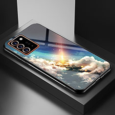 Samsung Galaxy Note 20 Ultra 5G用ハイブリットバンパーケース プラスチック パターン 鏡面 カバー LS1 サムスン マルチカラー