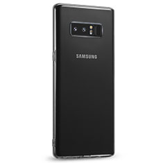 Samsung Galaxy Note 8用極薄ソフトケース シリコンケース 耐衝撃 全面保護 クリア透明 T04 サムスン クリア