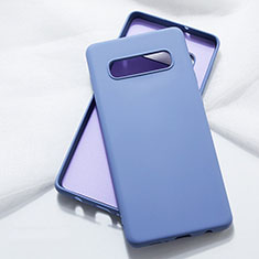 Samsung Galaxy S10 5G用360度 フルカバー極薄ソフトケース シリコンケース 耐衝撃 全面保護 バンパー C05 サムスン パープル