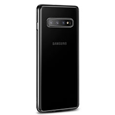 Samsung Galaxy S10用極薄ソフトケース シリコンケース 耐衝撃 全面保護 クリア透明 U03 サムスン ブラック