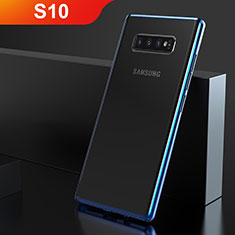 Samsung Galaxy S10用極薄ソフトケース シリコンケース 耐衝撃 全面保護 クリア透明 H06 サムスン ネイビー