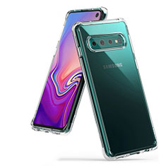 Samsung Galaxy S10用極薄ソフトケース シリコンケース 耐衝撃 全面保護 クリア透明 S01 サムスン クリア